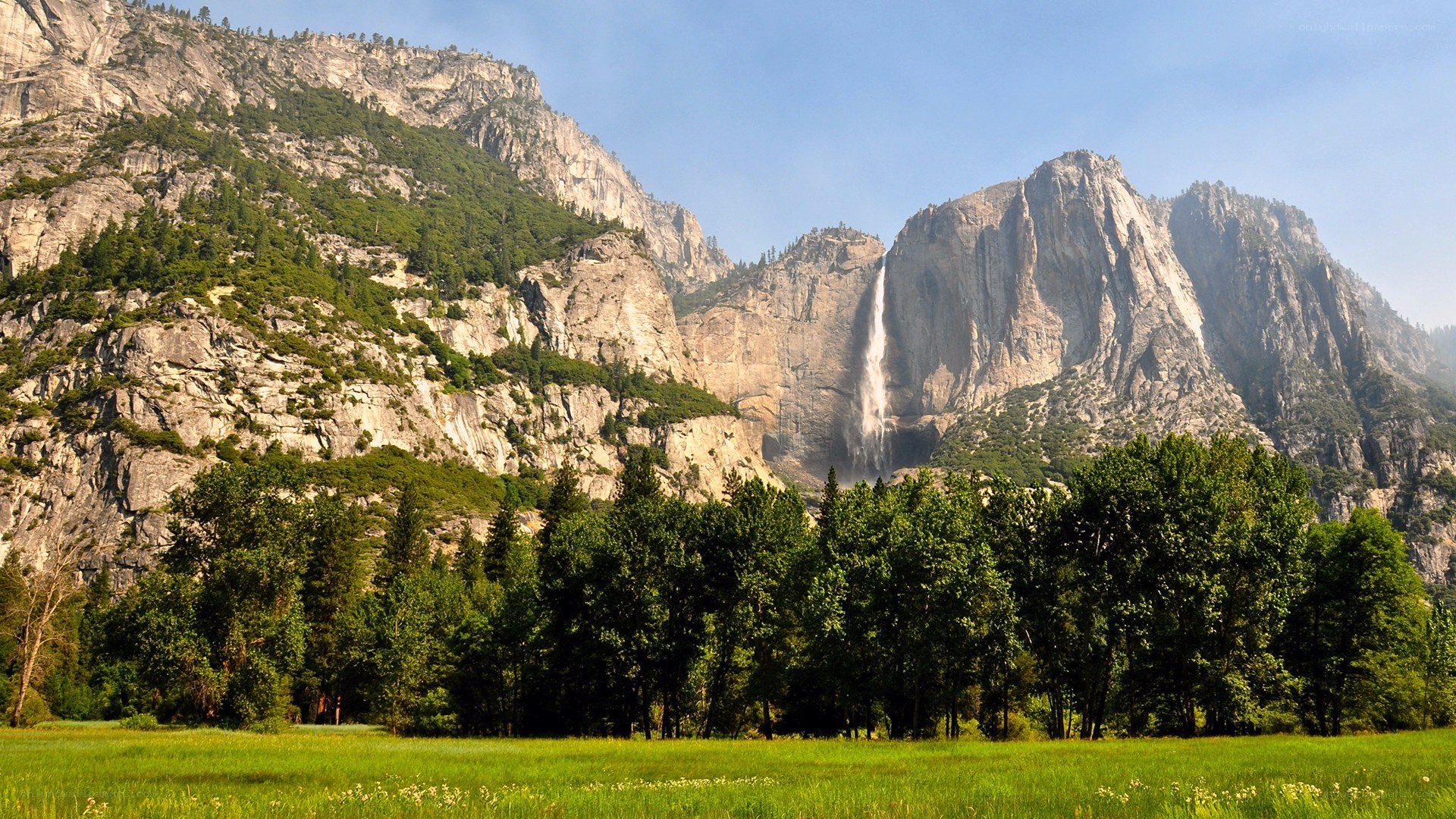 Yosemite Falls in summer