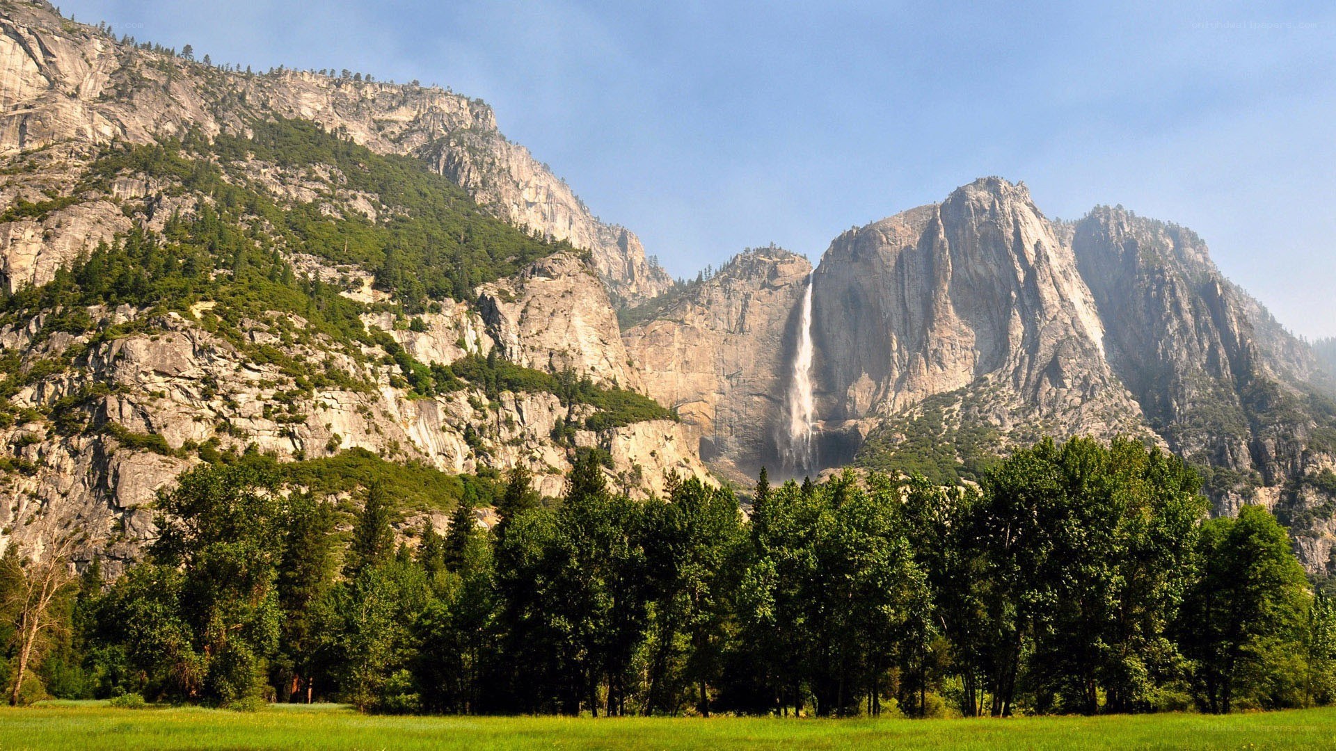 Yosemite Falls in summer