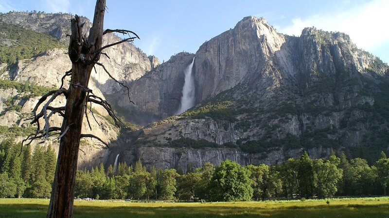 Yosemite Falls in summer