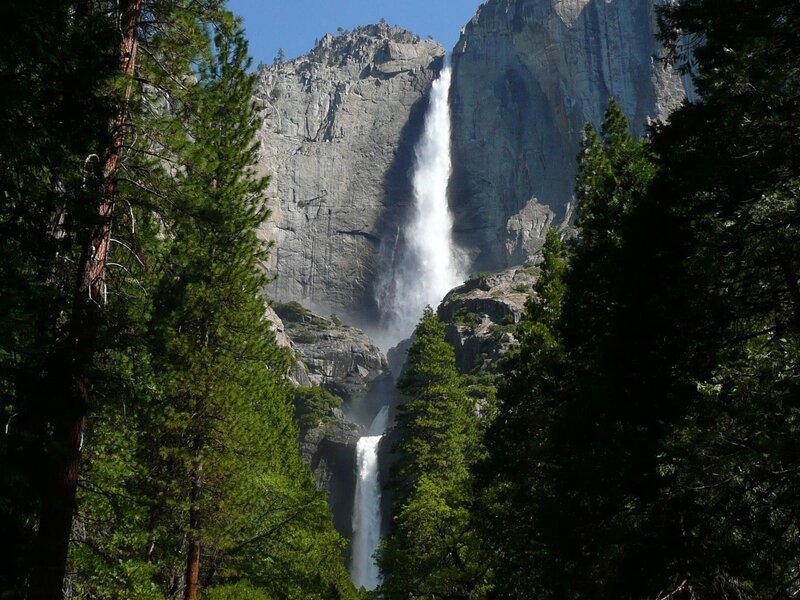 Yosemite Falls in summer