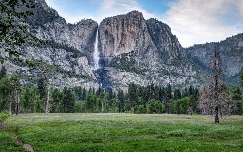 Yosemite Falls in summer