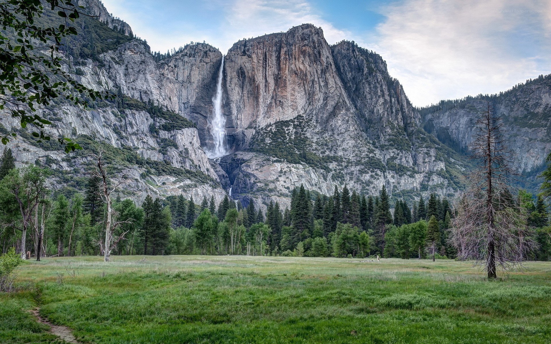 Yosemite Falls in summer