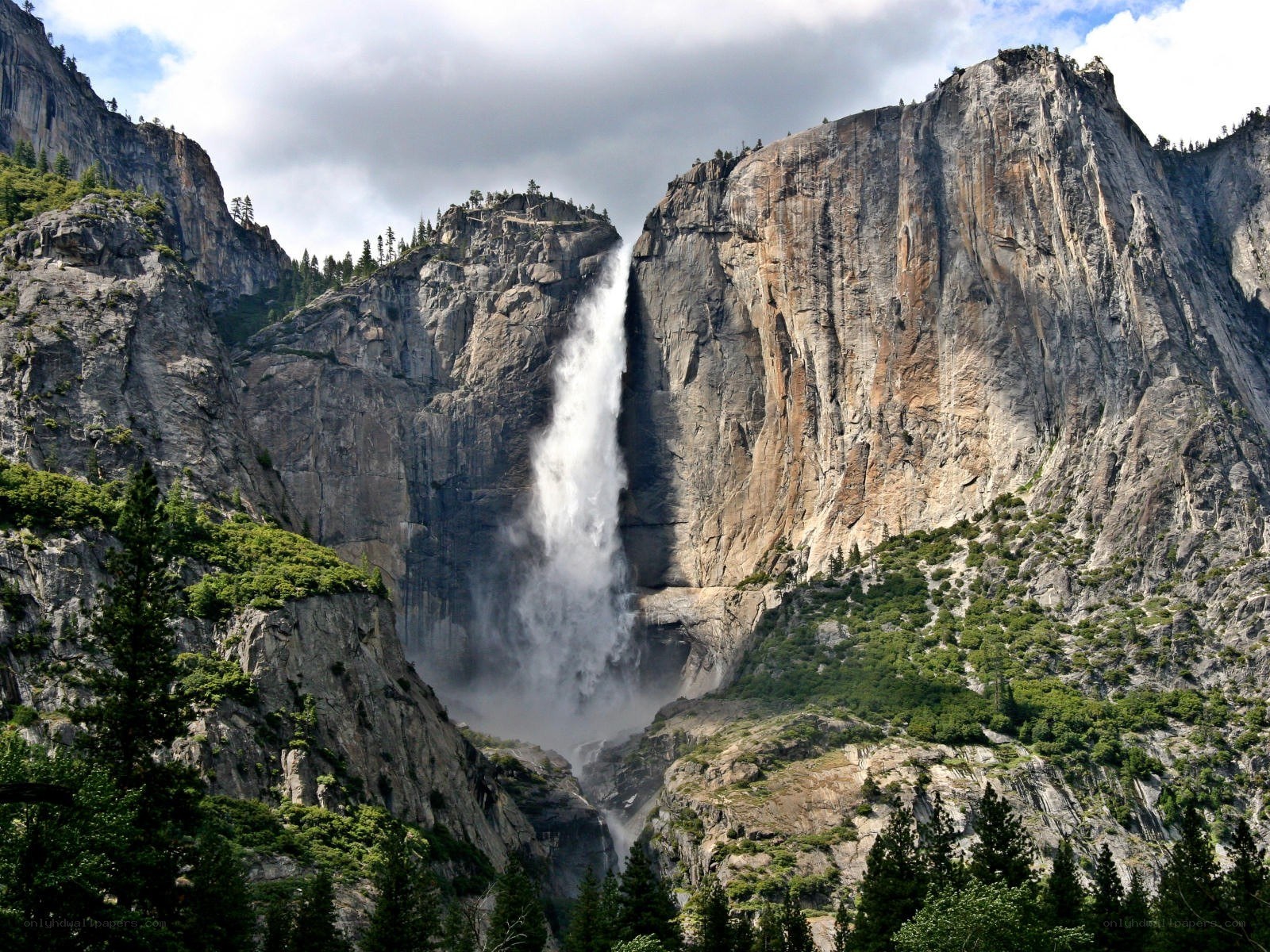 Yosemite Falls in summer