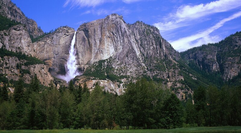 Yosemite Falls in summer