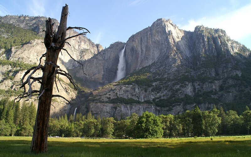 Yosemite Falls in summer