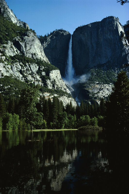 Yosemite Falls in summer