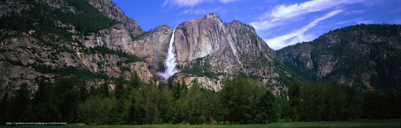 Yosemite Falls panorama