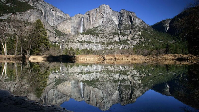 Yosemite Falls reflection