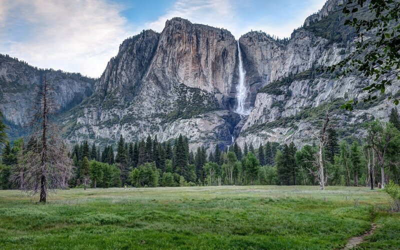 Yosemite Falls Waterfall — Forest