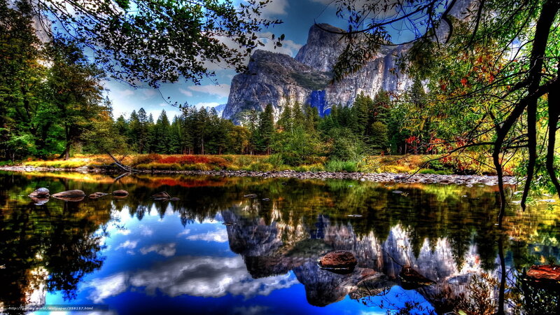 Yosemite landscape reflection