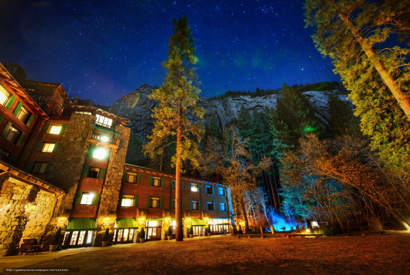 Yosemite National Park at night