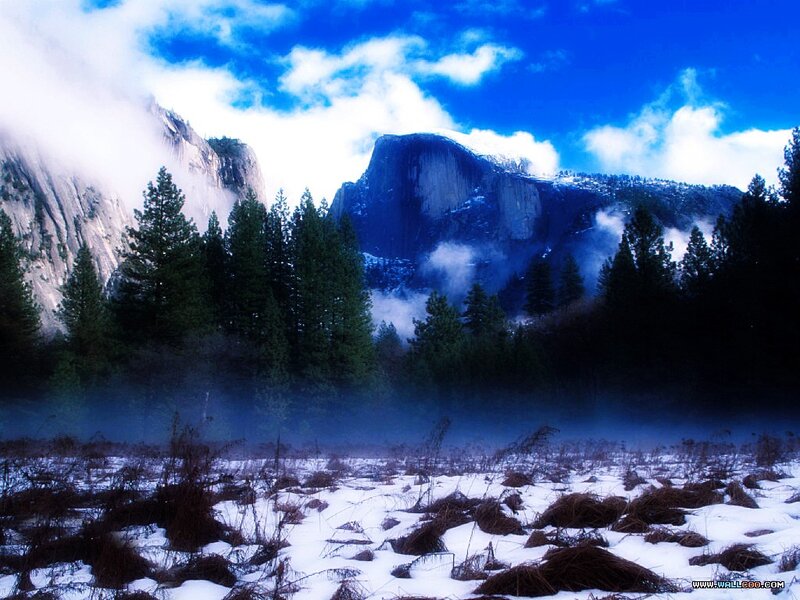 Yosemite National Park — Blue, Dramatic