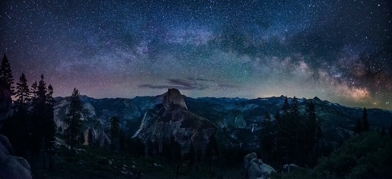 Yosemite National Park — Blue, Serene, Night