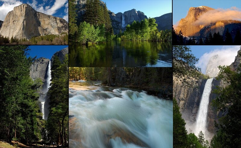 Yosemite National Park collage