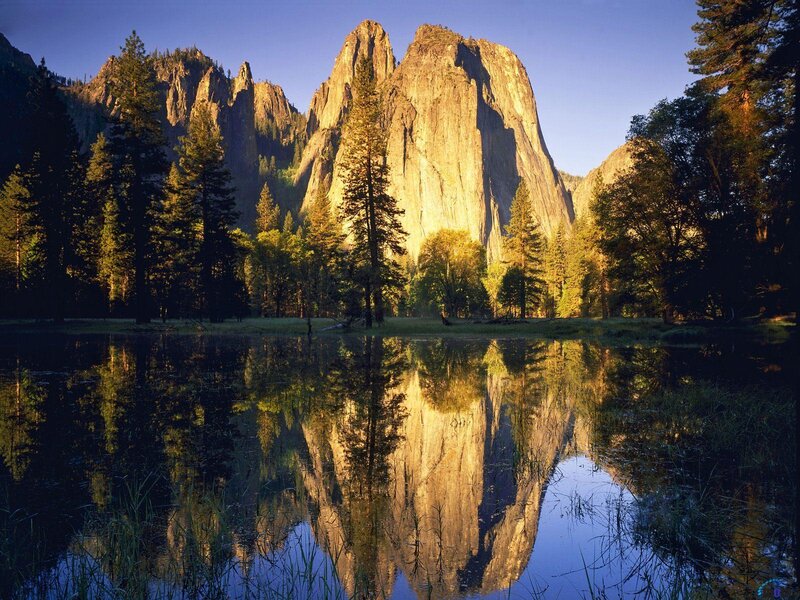 Yosemite reflection at sunrise