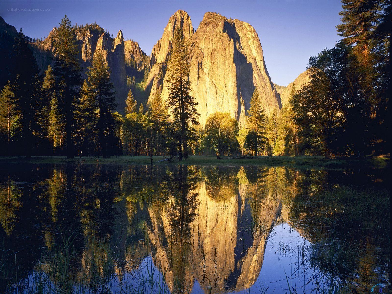 Yosemite reflection at sunrise