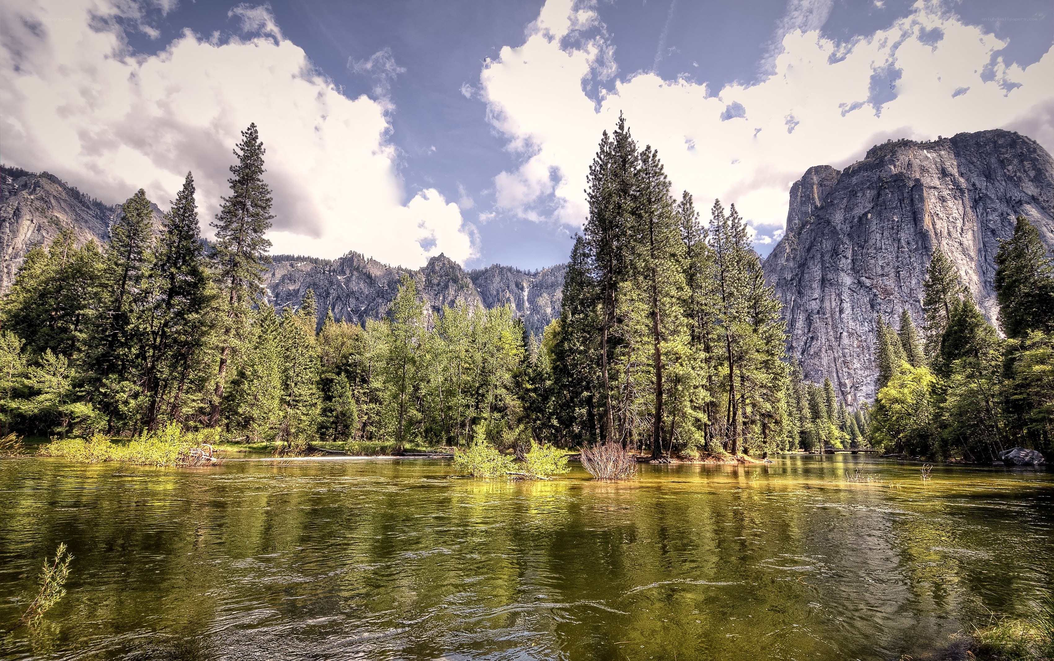 Yosemite river landscape
