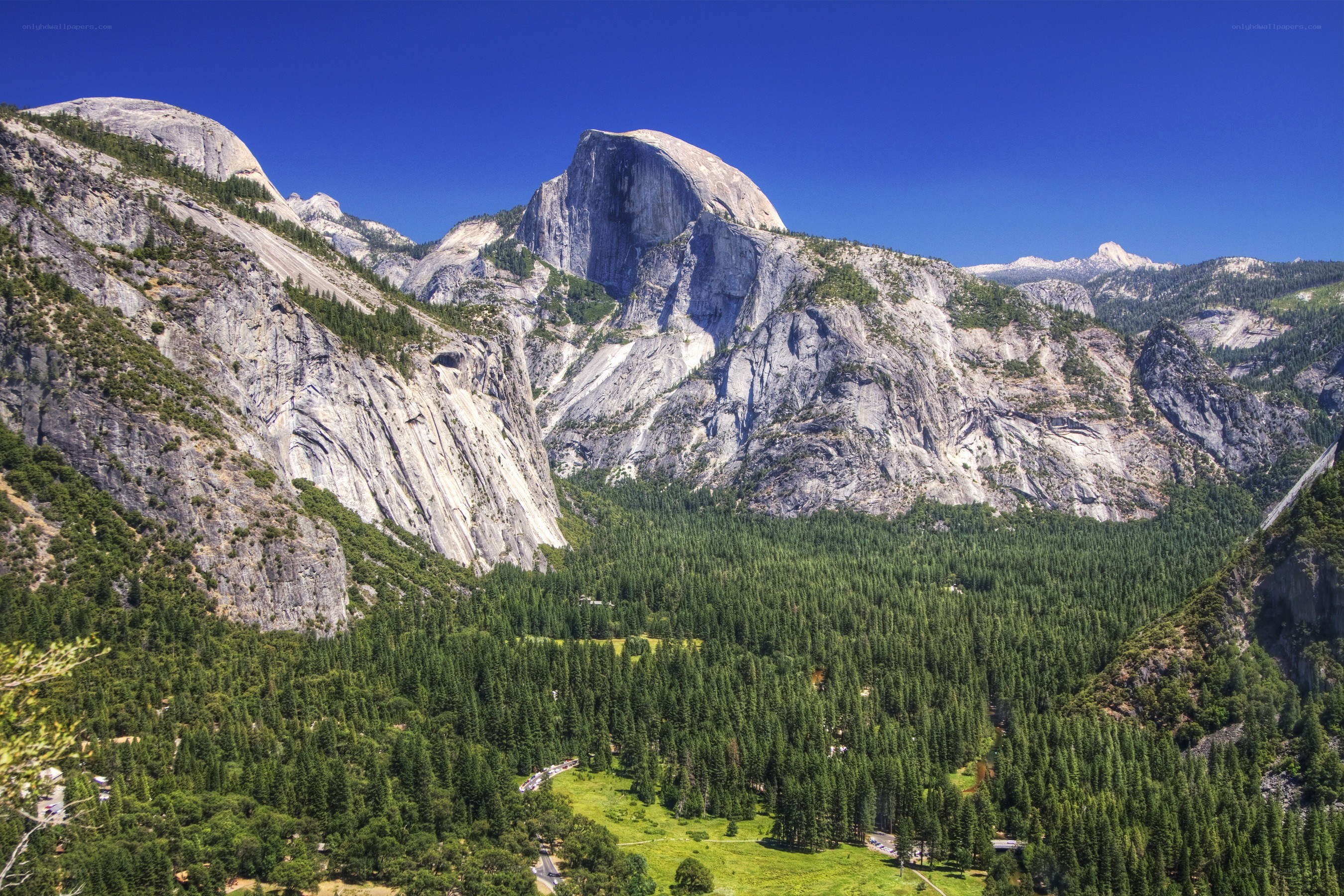 Yosemite's Half Dome and valley