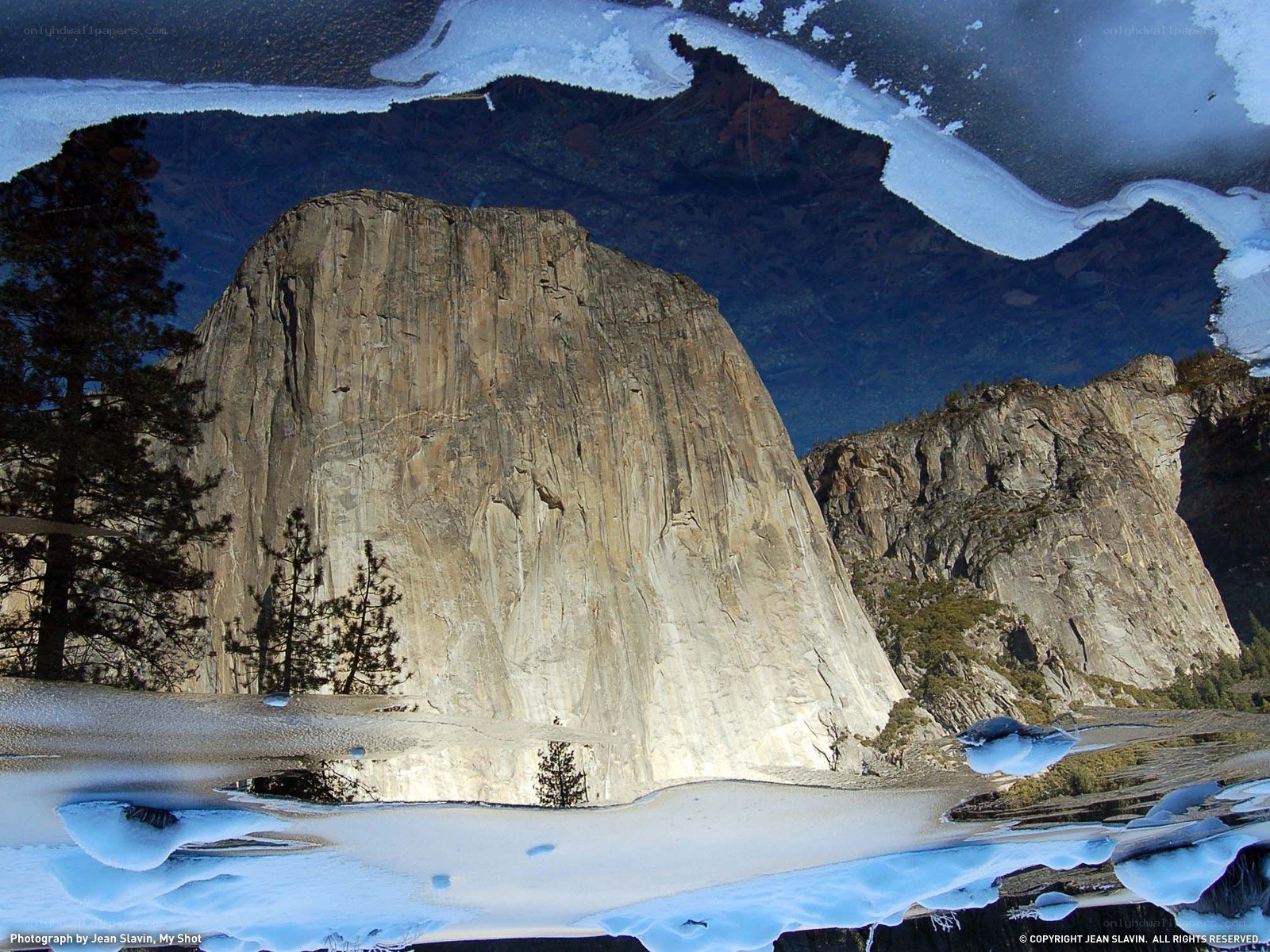 Yosemite's Half Dome in winter