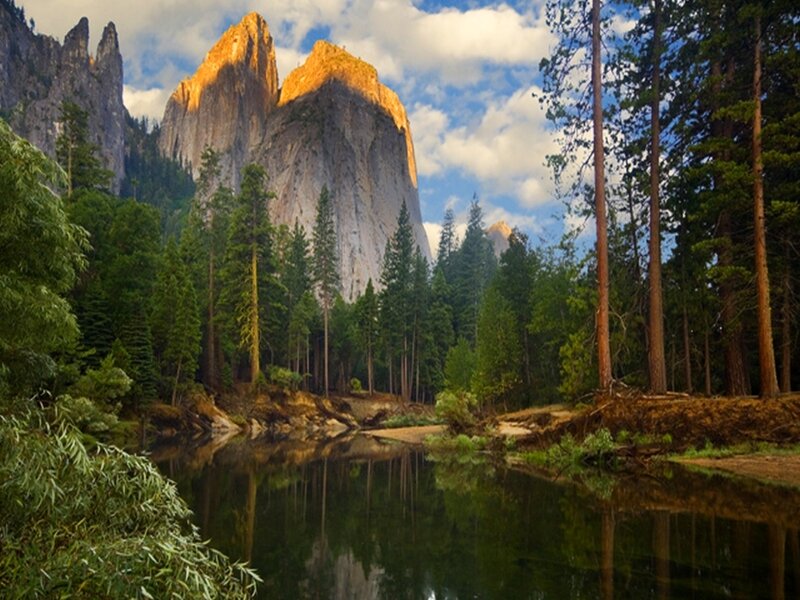 Yosemite's majestic rock formations