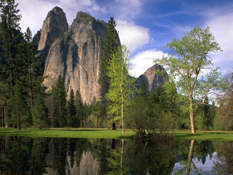 Yosemite's majestic rock formations