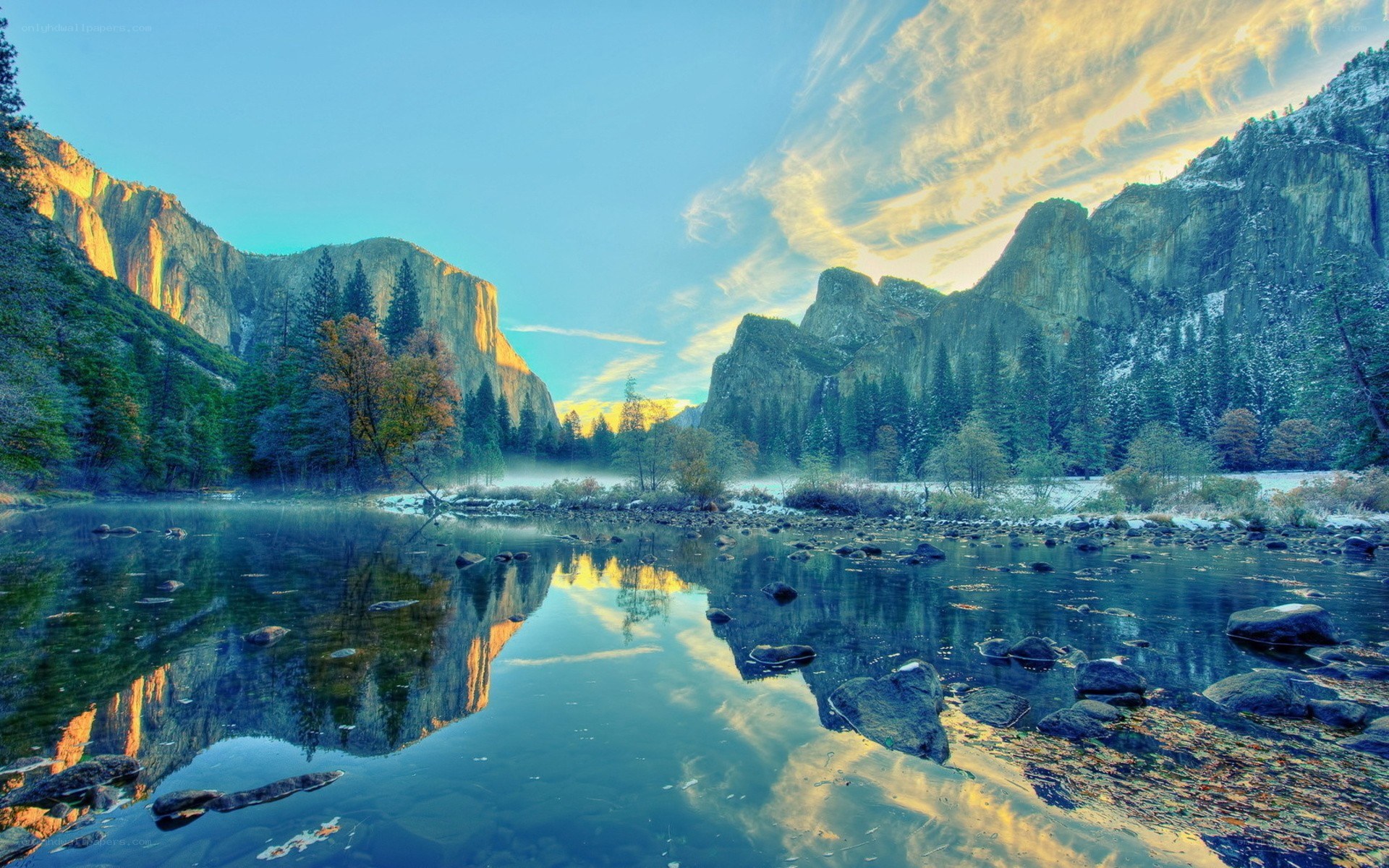 Yosemite valley at sunrise