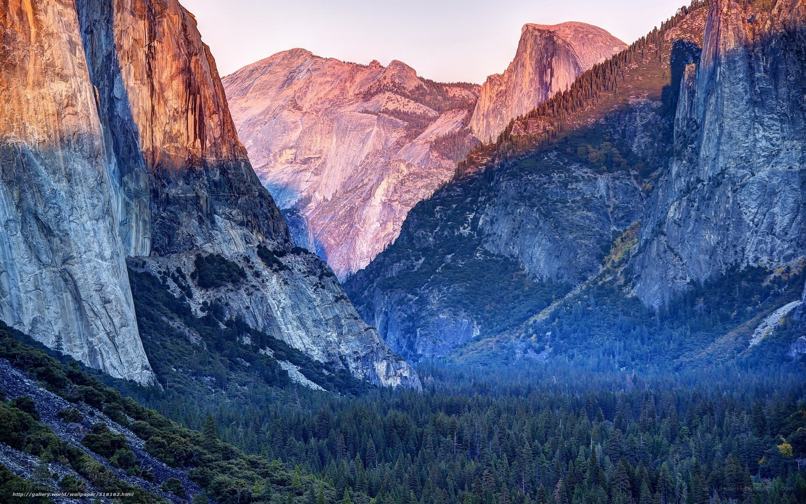 Yosemite Valley at Sunset
