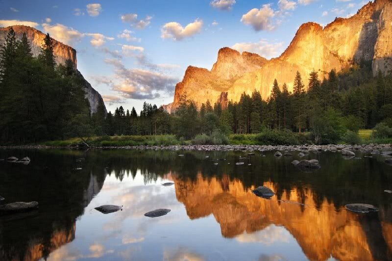 Yosemite Valley at Sunset — Blue