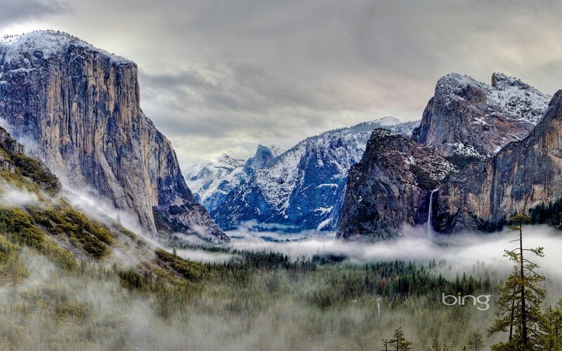 Yosemite Valley in winter
