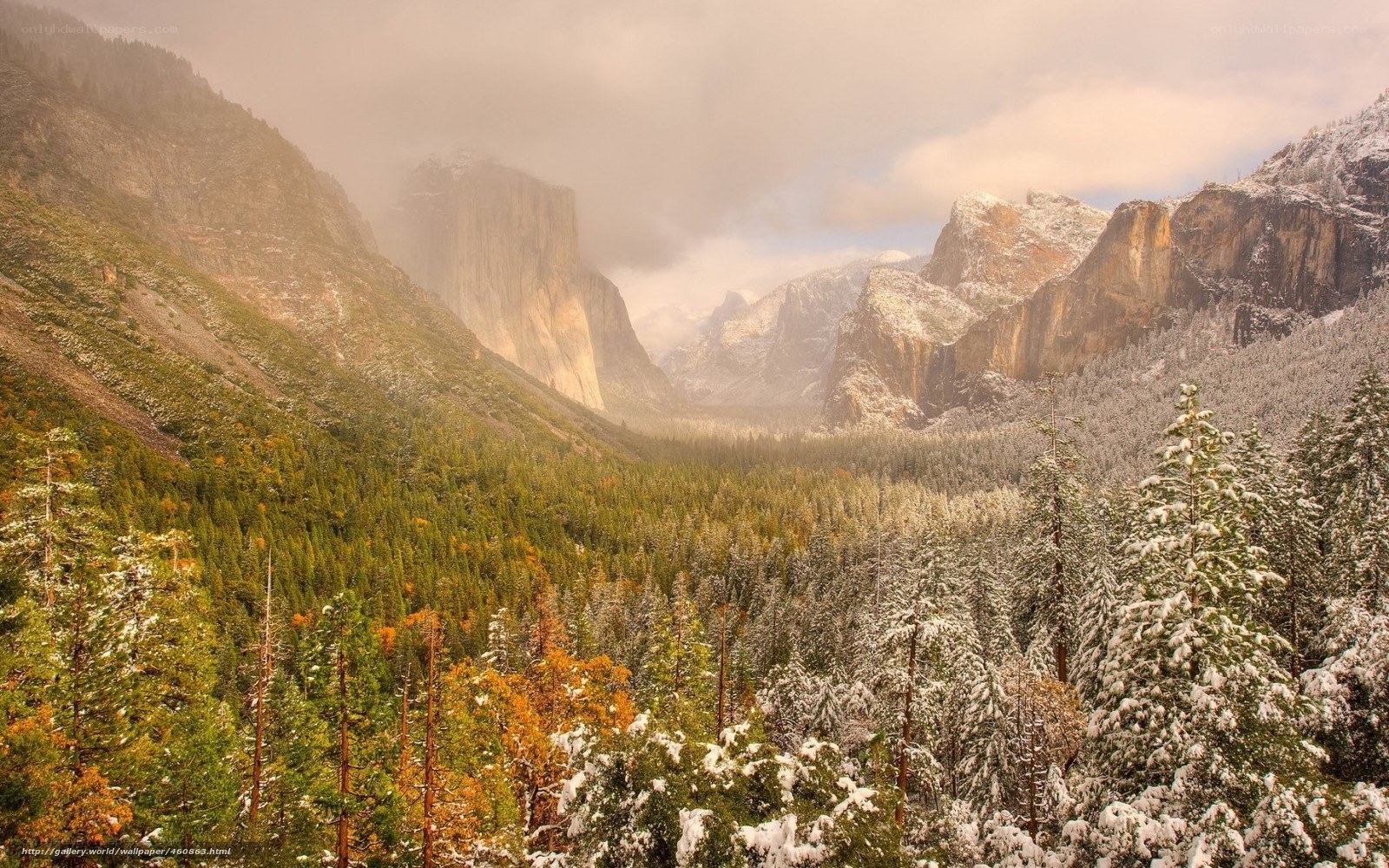 Yosemite Valley in winter