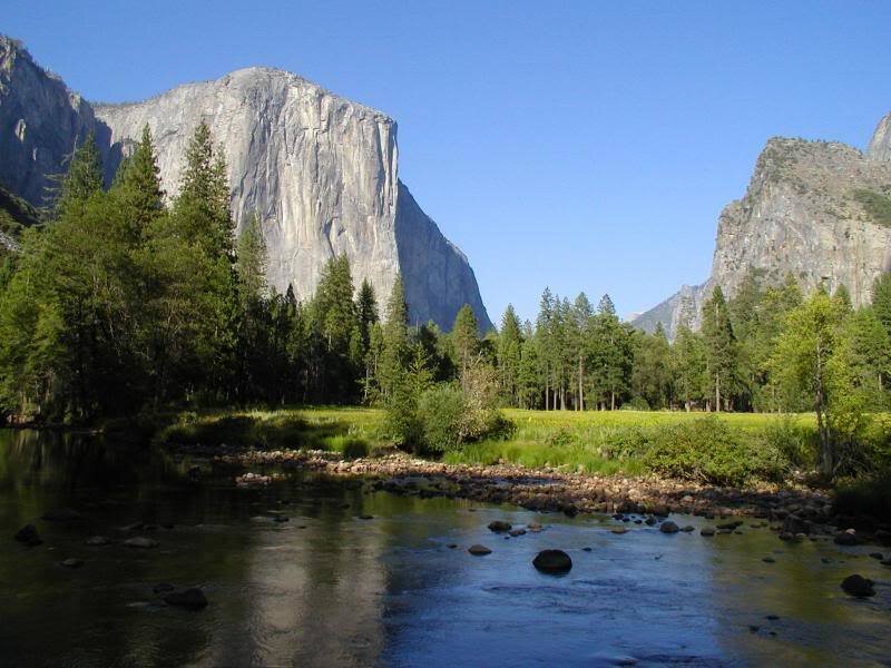 Yosemite Valley Landscape — Blue, Serene, Afternoon