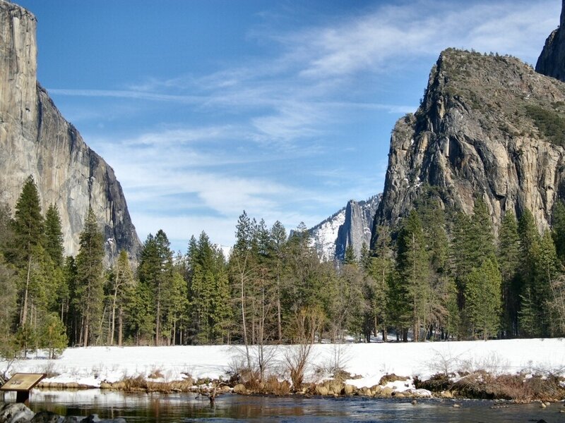 Yosemite Valley Landscape — Blue, Serene