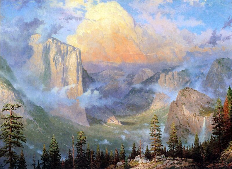Yosemite Valley Landscape — Blue
