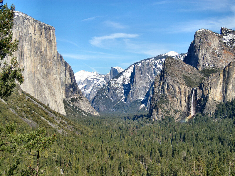 Yosemite Valley Landscape — Green, Serene, Afternoon, Photograph, Mountains