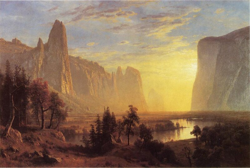 Yosemite Valley Landscape — Yellow, Serene