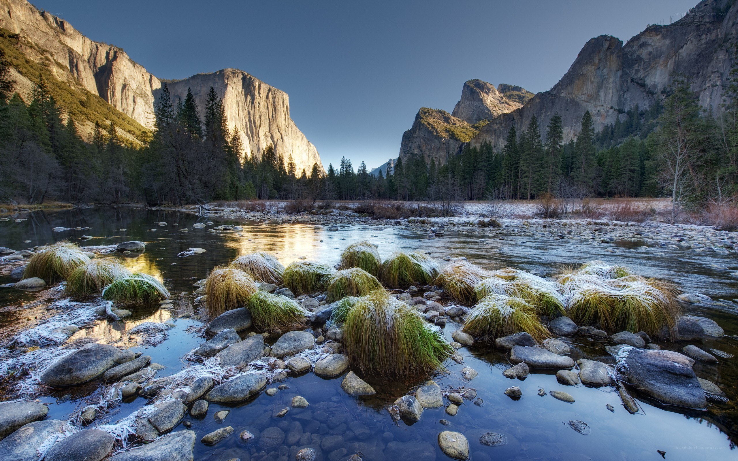 Yosemite Valley river scene