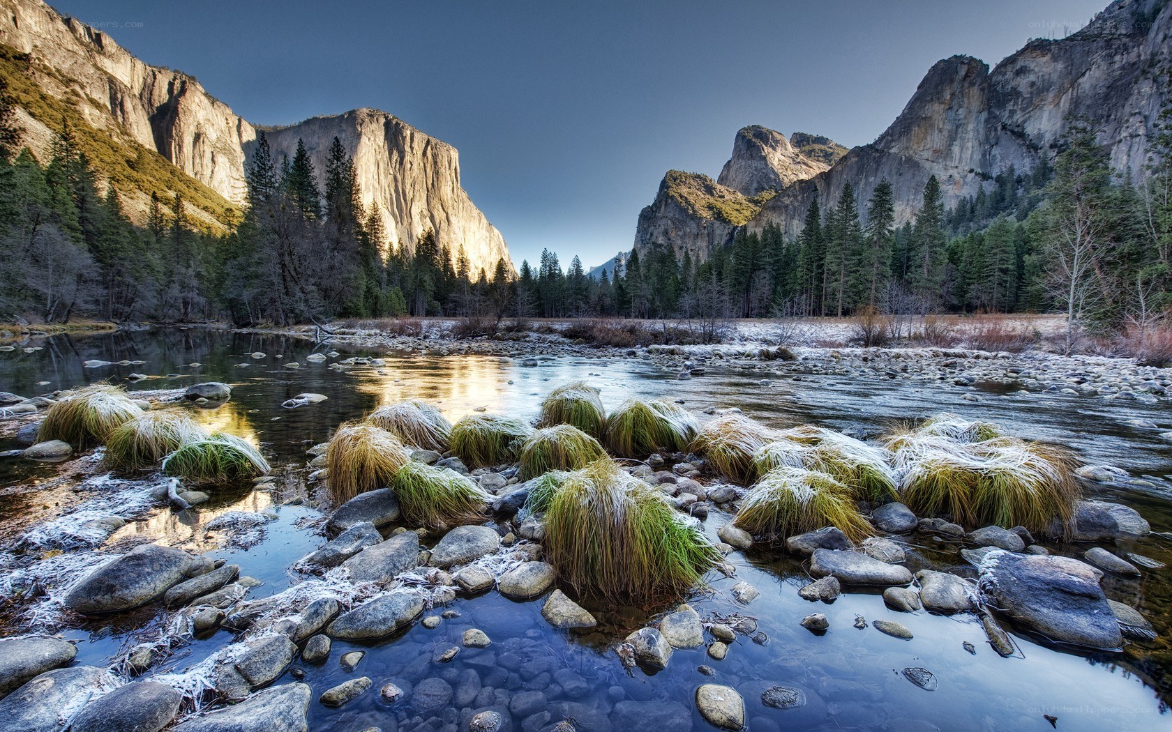 Yosemite Valley river scene