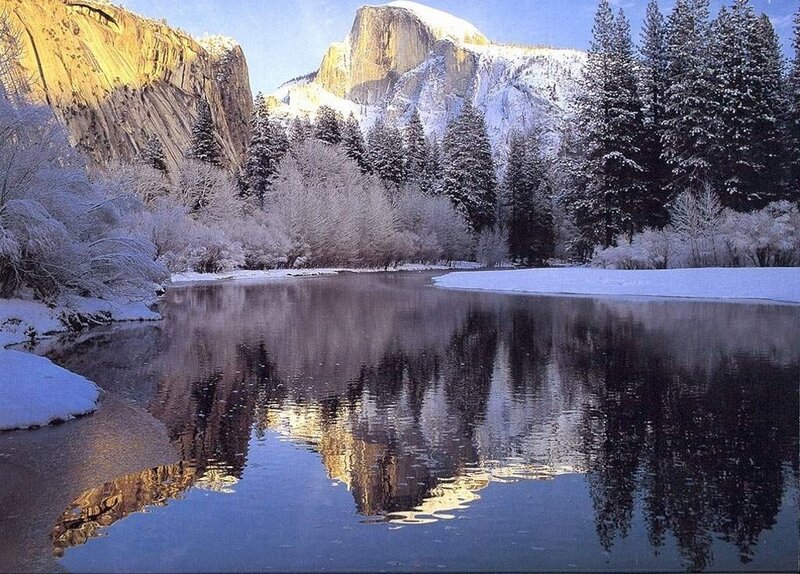 Yosemite Valley Winter Scene