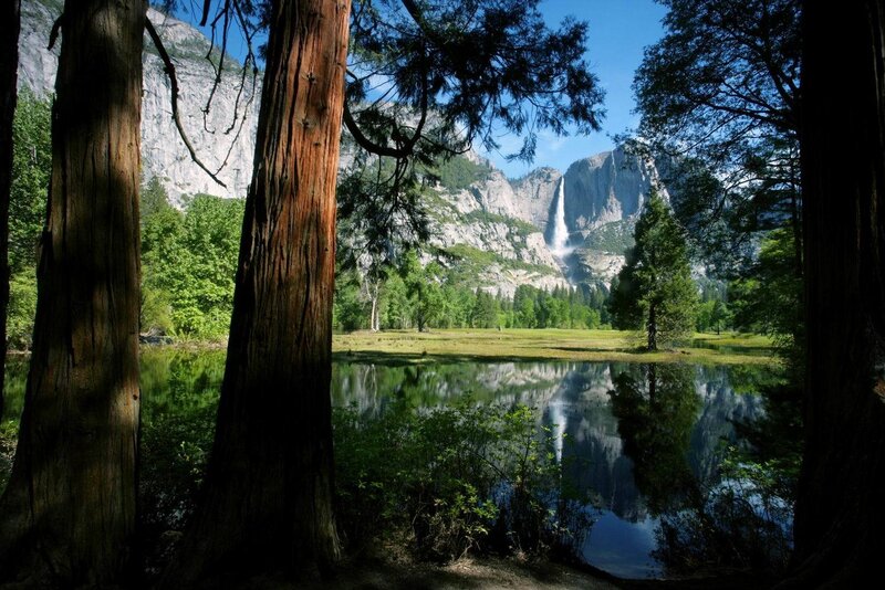 Yosemite waterfall view