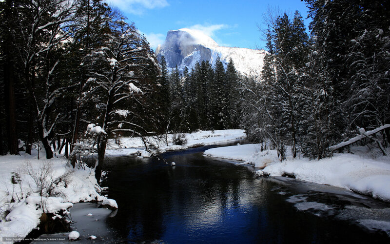 Yosemite winter landscape