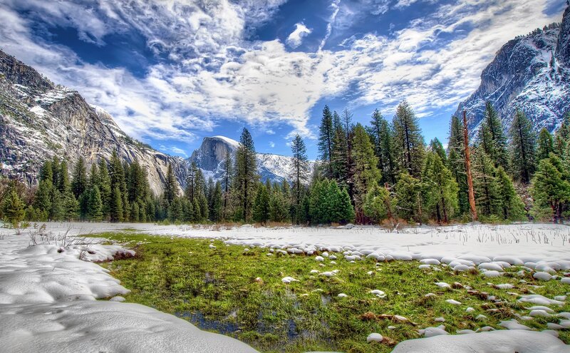 Yosemite winter landscape