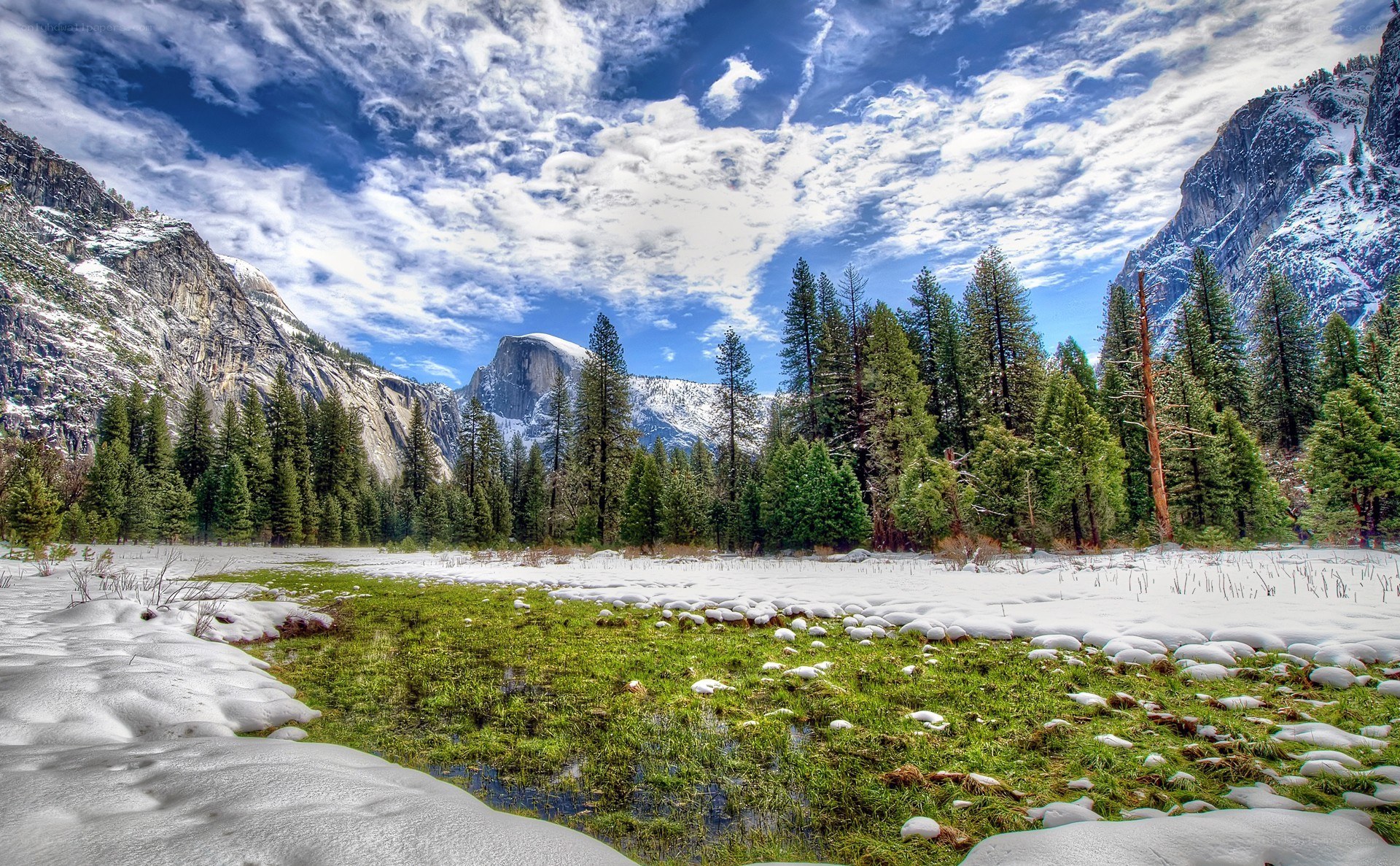 Yosemite winter landscape
