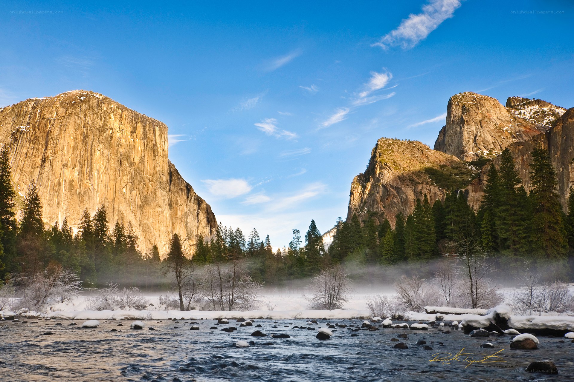Yosemite winter morning