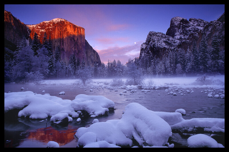 Yosemite winter sunrise