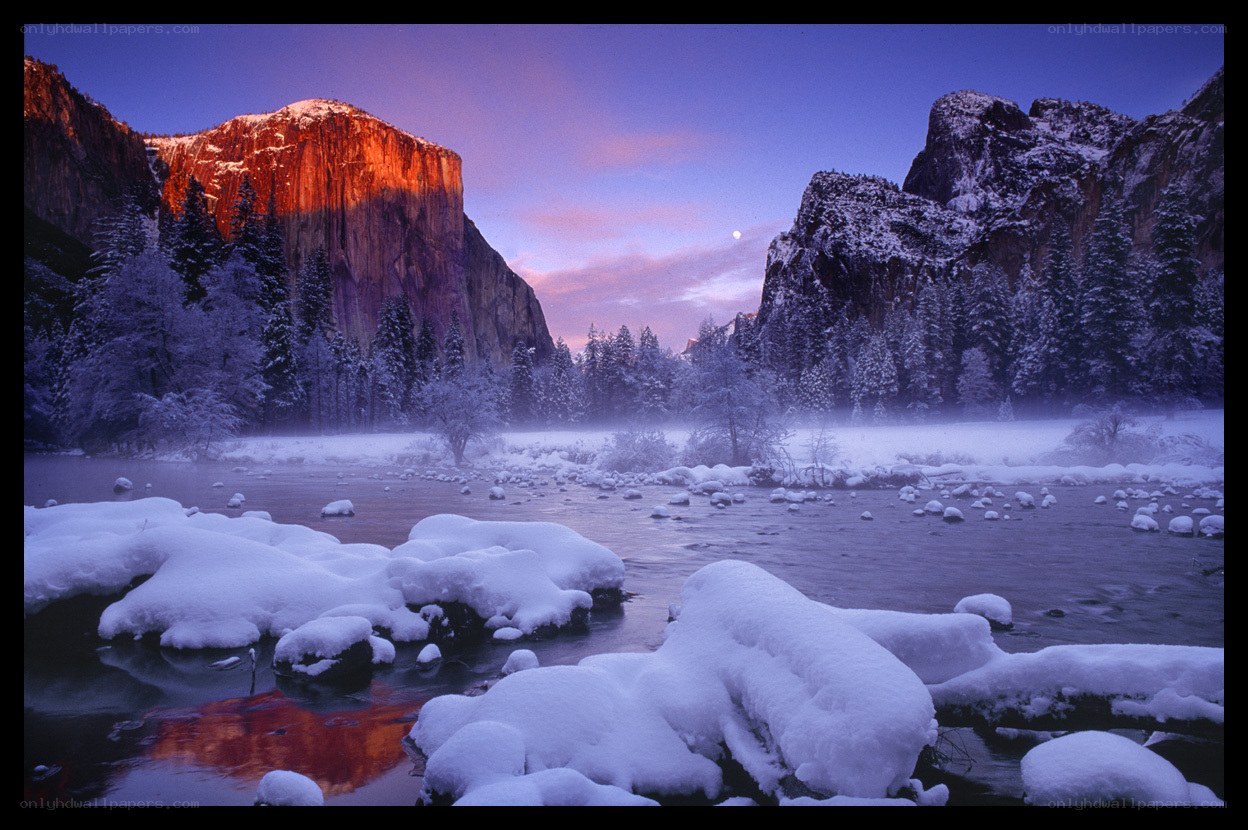 Yosemite winter sunrise
