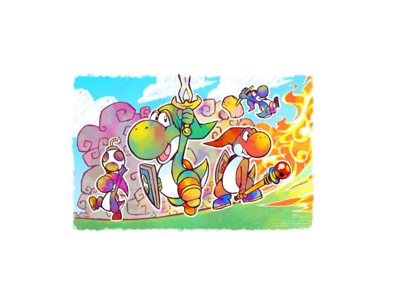 Yoshi Characters in Action