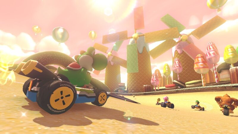 Yoshi in a Kart