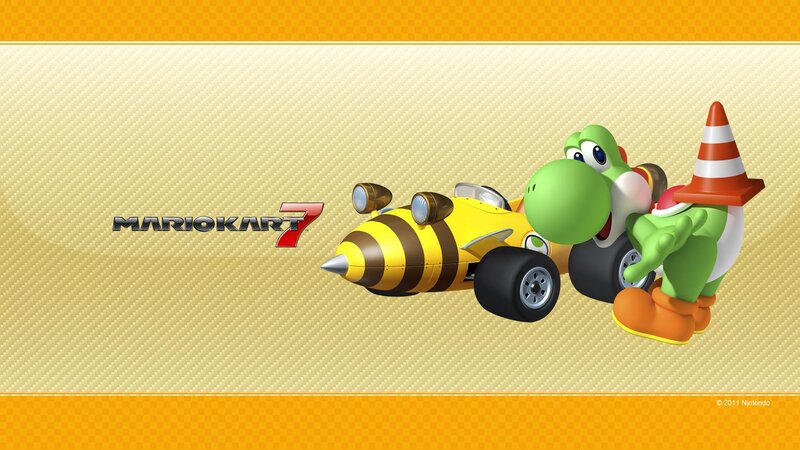 Yoshi in a Race Car