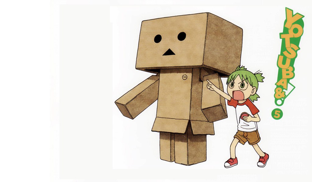 Yotsuba & and a cardboard robot