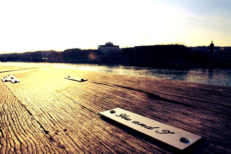 You and I on a wooden pier